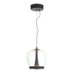 SL6014.423.01 Светильник подвесной ST-Luce Черный/Прозрачный, Черный LED 1*17W 3000K РИПЛ