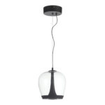 SL6014.423.01 Светильник подвесной ST-Luce Черный/Прозрачный, Черный LED 1*17W 3000K РИПЛ — изображение 2
