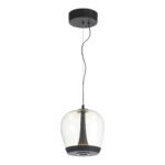 SL6014.423.01 Светильник подвесной ST-Luce Черный/Прозрачный, Черный LED 1*17W 3000K РИПЛ — изображение 4