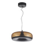SL6014.603.01 Светильник подвесной ST-Luce Черный/Коричневый, с пузырьками LED 1*42W 3000K РИПЛ