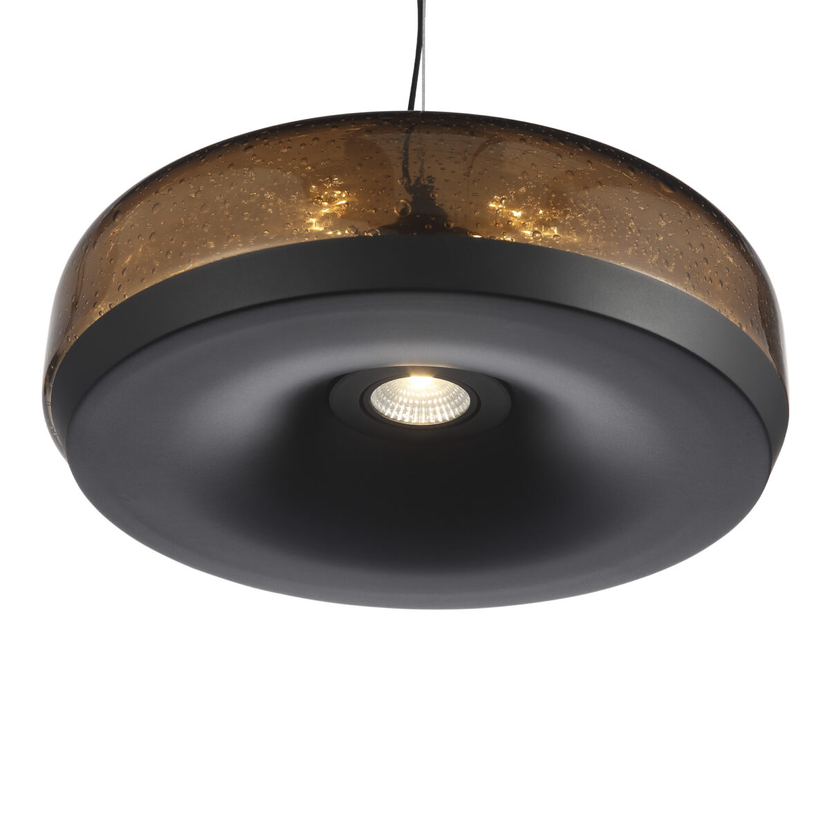 SL6014.603.01 Светильник подвесной ST-Luce Черный/Коричневый, с пузырьками LED 1*42W 3000K РИПЛ — изображение 5