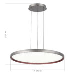 SL6015.413.01 Светильник подвесной ST-Luce Темно-Серый/Белый LED 1*45W 3000K-6000K САТЕЛЛИ — изображение 5