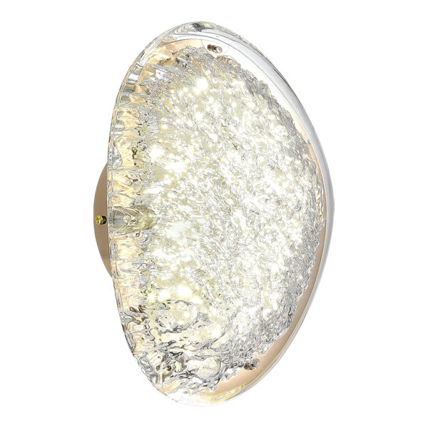 SL6018.203.15 Светильник настенный ST-Luce золотистый / прозрачный LED 1*15W 4000K МИСТЕРИ