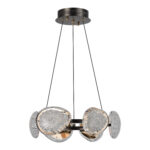 SL6018.203.48 Светильник подвесной ST-Luce черный/ золотистый / прозрачный LED 1*48W 4000K МИСТЕРИ — изображение 2