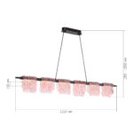 SL6021.403.36 Светильник подвесной ST-Luce черный/розовый LED 1*36W 3000K ВУАЛЬ — изображение 6