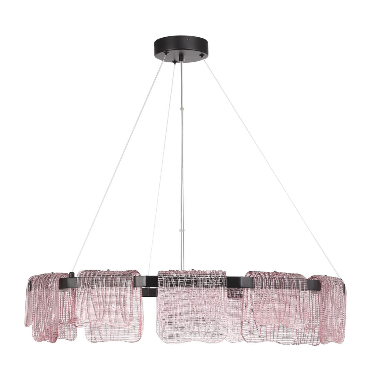 SL6021.403.66 Светильник подвесной ST-Luce черный/розовый LED 1*66W 3000K ВУАЛЬ — изображение 1