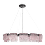 SL6021.403.66 Светильник подвесной ST-Luce черный/розовый LED 1*66W 3000K ВУАЛЬ