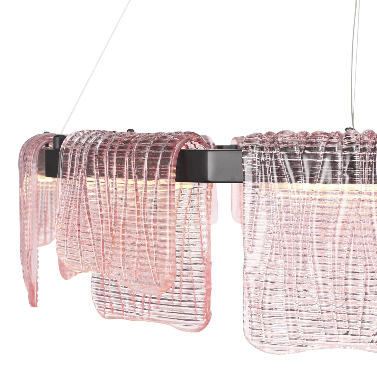 SL6021.403.66 Светильник подвесной ST-Luce черный/розовый LED 1*66W 3000K ВУАЛЬ — изображение 3