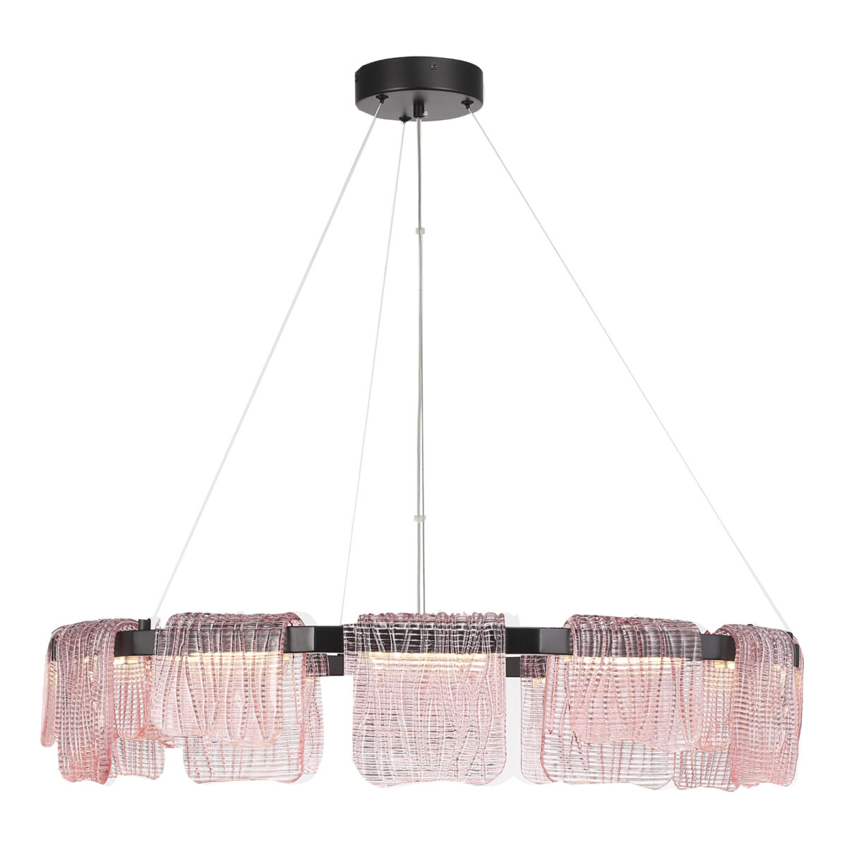 SL6021.403.66 Светильник подвесной ST-Luce черный/розовый LED 1*66W 3000K ВУАЛЬ — изображение 4