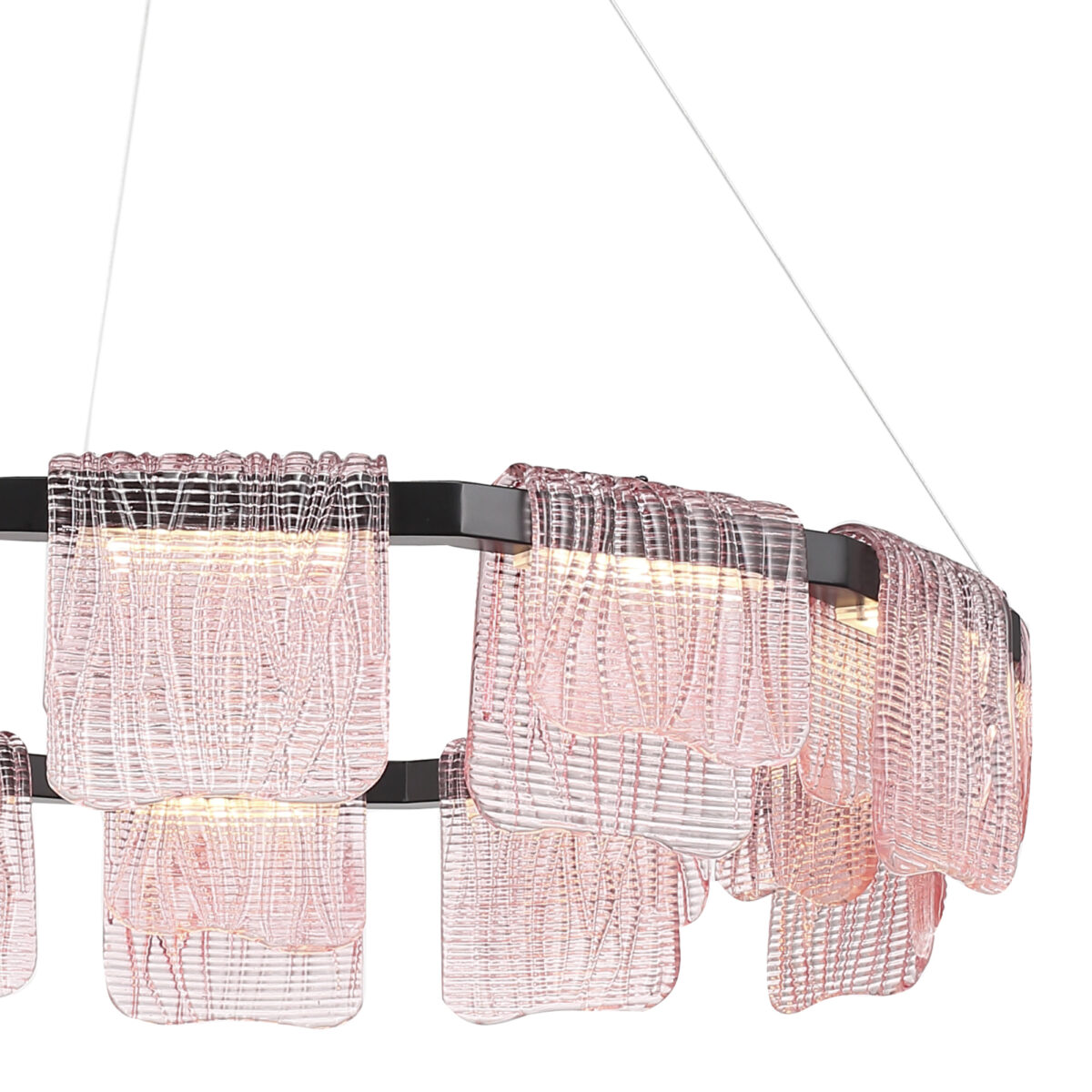 SL6021.403.66 Светильник подвесной ST-Luce черный/розовый LED 1*66W 3000K ВУАЛЬ — изображение 5