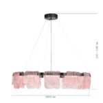 SL6021.403.66 Светильник подвесной ST-Luce черный/розовый LED 1*66W 3000K ВУАЛЬ — изображение 6