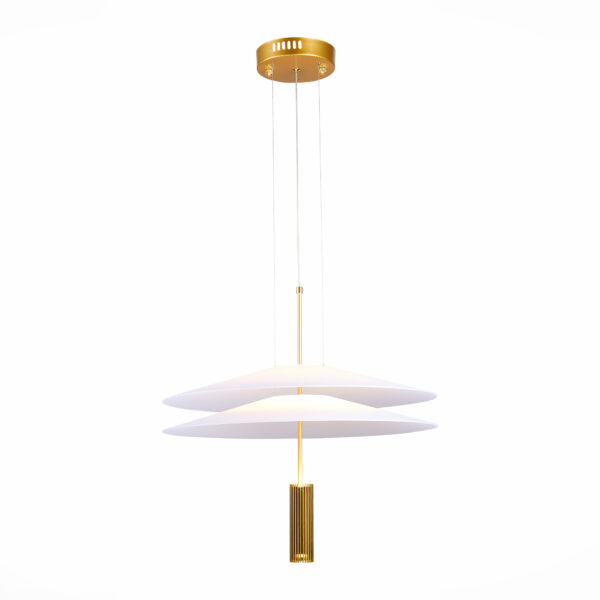 SL6101.203.01 Люстра подвесная ST-Luce Золотистый/Белый LED 1*10W 3000K ИСОЛА