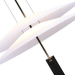 в наличии SL6101.403.01 Люстра подвесная ST-Luce Черный/Белый LED 1*15W 3000K ИСОЛА - купить в интернет-магазине Светильники Торг