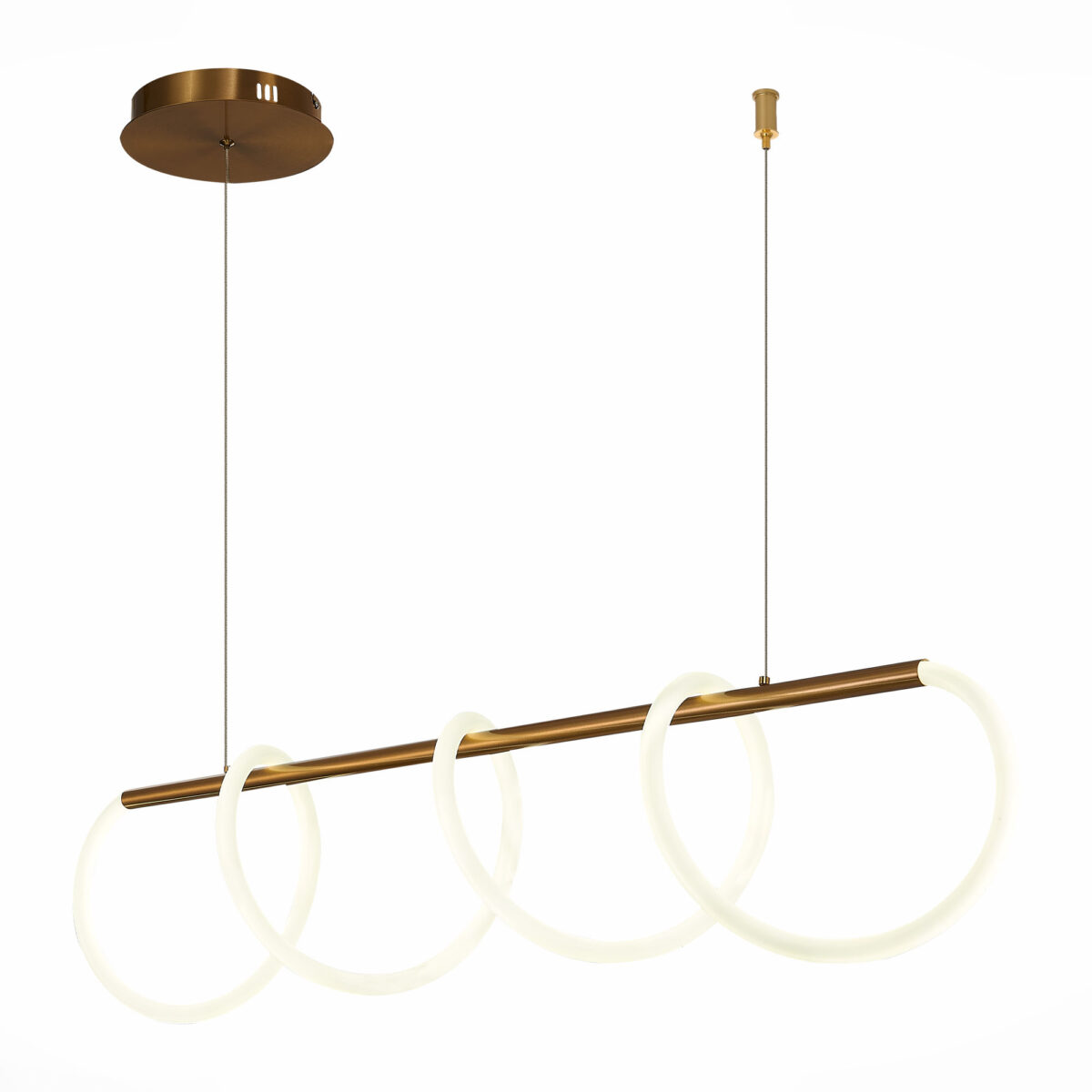 SL6102.303.45 Светильник подвесной ST-Luce Латунь/Белый LED 1*45W 4000K САГРАТО — изображение 3