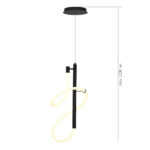 SL6102.403.16 Светильник подвесной ST-Luce Черный/Белый LED 1*16W 3000K САГРАТО — изображение 4