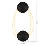 SL6102.421.30 Светильник настенный ST-Luce Черный/Белый LED 1*30W 3000K САГРАТО — изображение 3