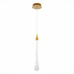 SL6103.203.01 Подвес ST-Luce Золотистый/Прозрачный LED 1*3W 4000K ФАЭНЦА