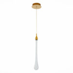 SL6103.203.01 Подвес ST-Luce Золотистый/Прозрачный LED 1*3W 4000K ФАЭНЦА — изображение 2