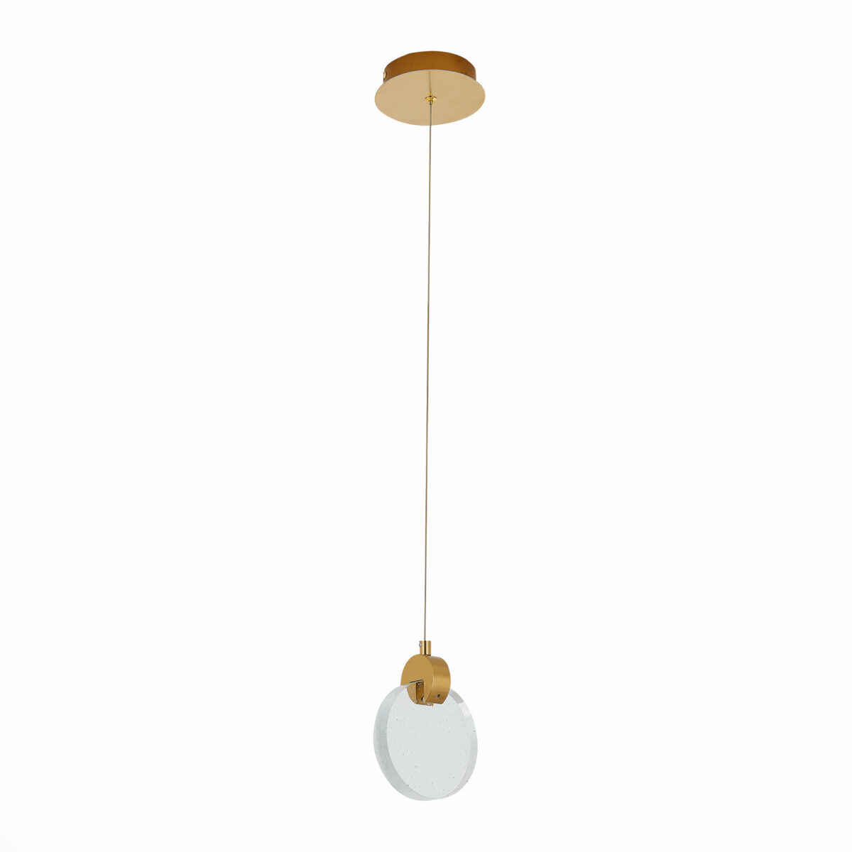 SL6104.203.01 Подвес ST-Luce Золотистый/Прозрачный,С пузырьками воздуха LED 1*3W 3000K МОНТЕЧЕЛИО — изображение 2