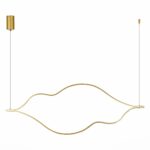 SL6106.203.65 Светильник подвесной ST-Luce Золотистый/Белый LED 1*65W 4000K КОРТИЛЕ