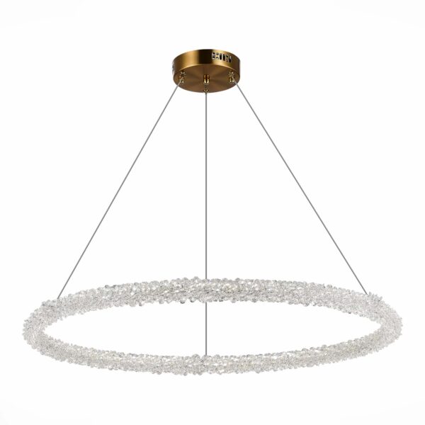 SL6110.223.01 Люстра подвесная ST-Luce Золотистый/Золотистый LED 1*45W 3000 - 6500K АВАНА