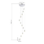 SL6114.103.12 Светильник подвесной ST-Luce Хром/Прозрачный LED 12*3W 3000K КАСКАТО — изображение 3