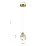 в наличии SL6114.203.01 Подвес ST-Luce Золотистый/Прозрачный LED 1*3W 3000K КАСКАТО - купить в интернет-магазине Светильники Торг