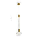 SL6117.213.02 Светильник подвесной ST-Luce Латунь/Золотой, Прозрачный LED 2*3W 3000K ТАККЕ — изображение 4