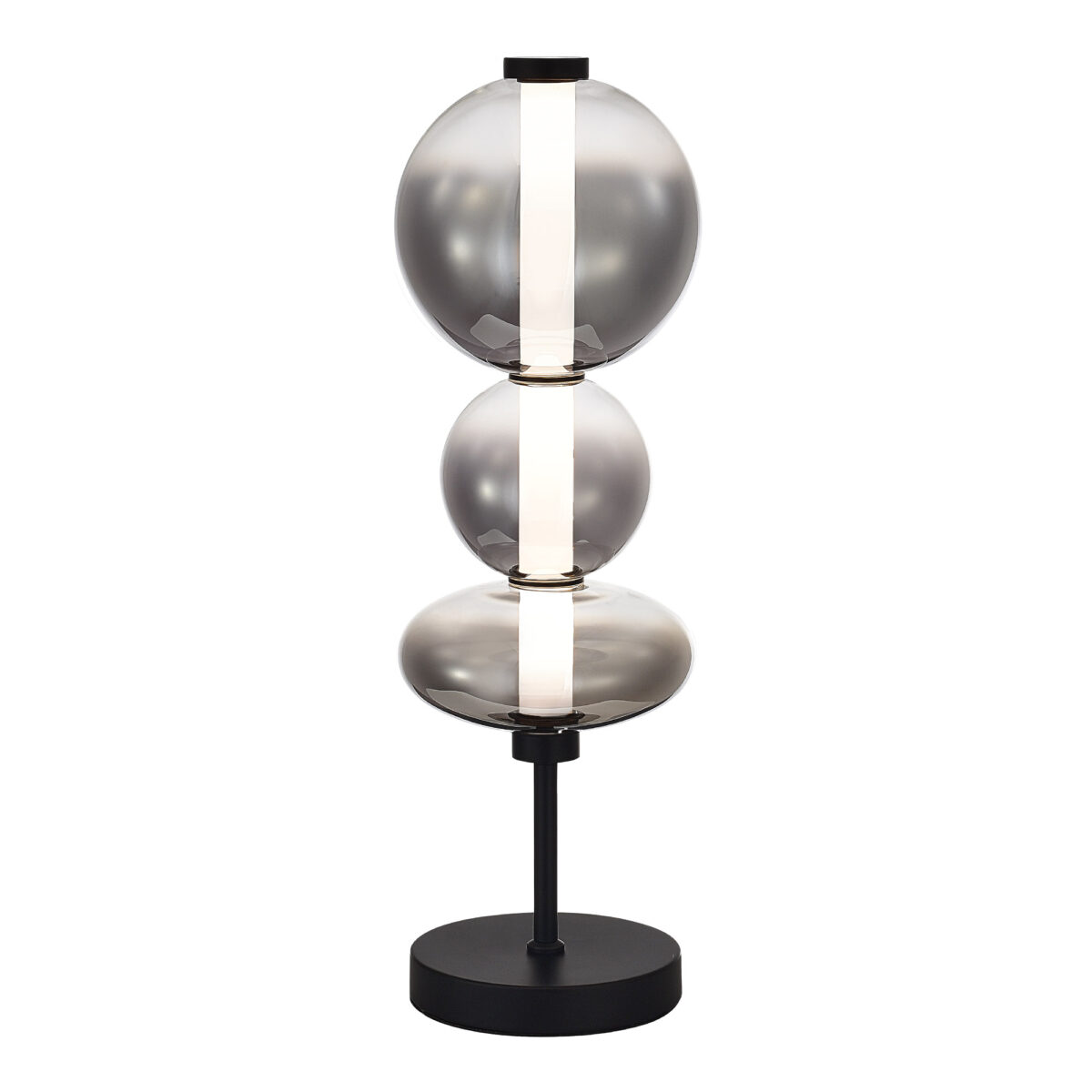 SL6119.404.18 Прикроватная лампа ST-Luce Черный/Дымчато-Серый LED 1*18W 3000K ПЕРЛИНА — изображение 1