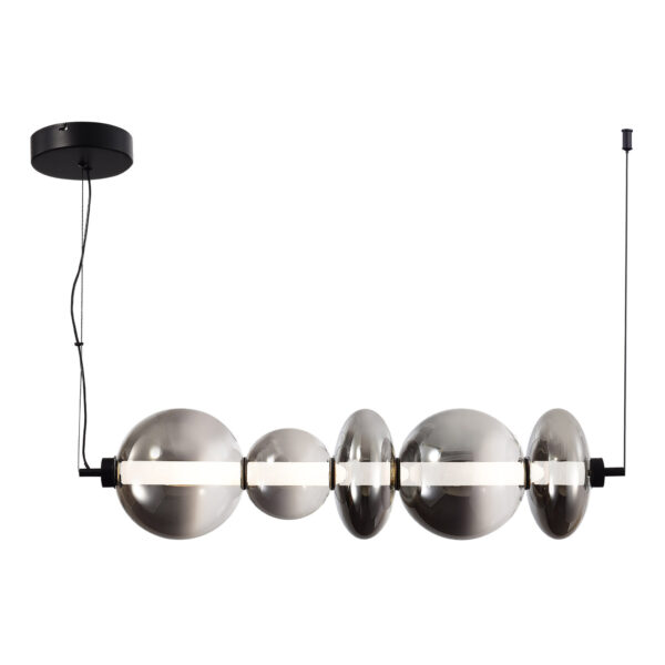 SL6119.413.40 Светильник подвесной ST-Luce Черный/Дымчато-Серый LED 1*40W 3000K ПЕРЛИНА