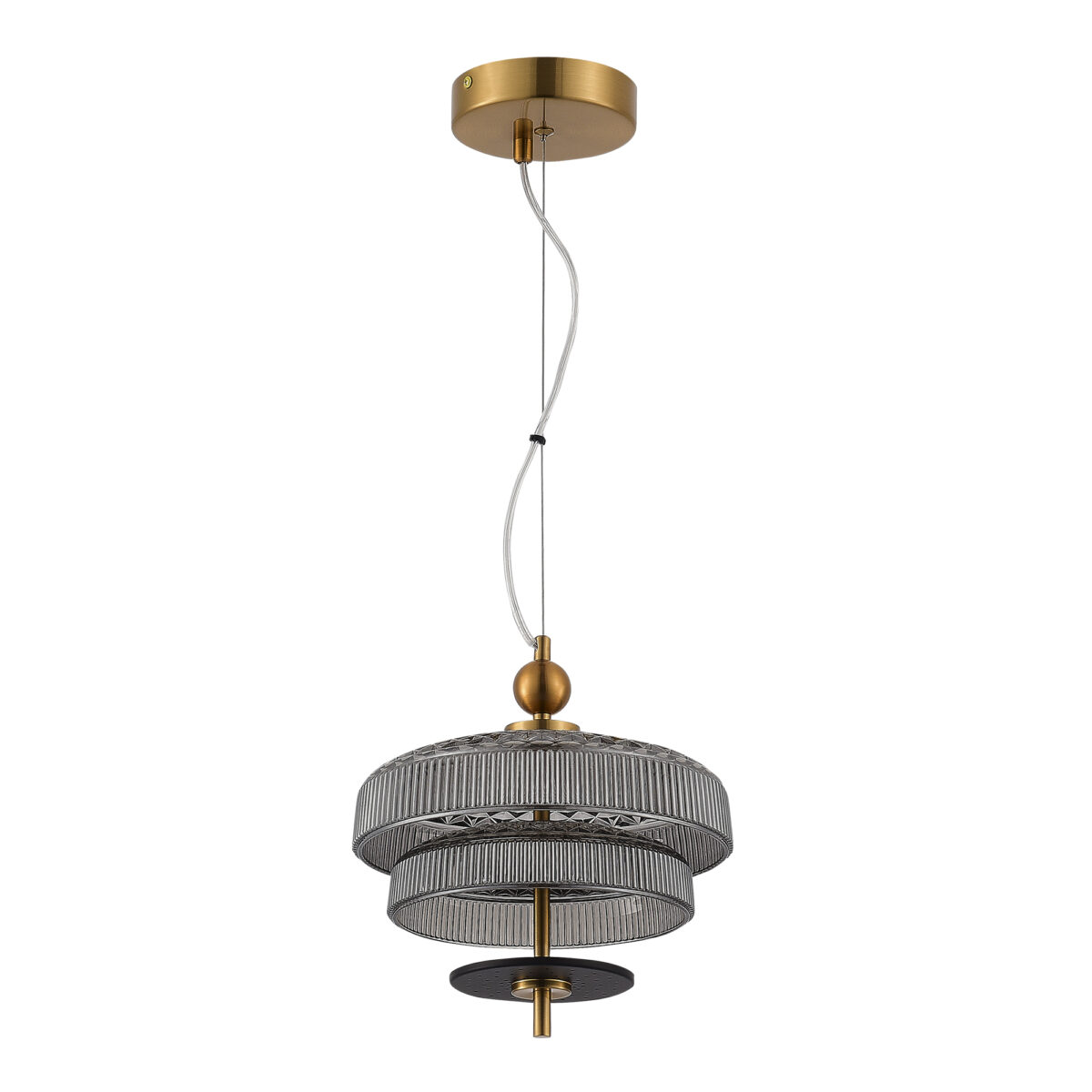 SL6122.303.01 Светильник подвесной ST-Luce Латунь/Латунь, Дымчатый LED 1*8W 3000K ОРИЕНТАЛЬ — изображение 2