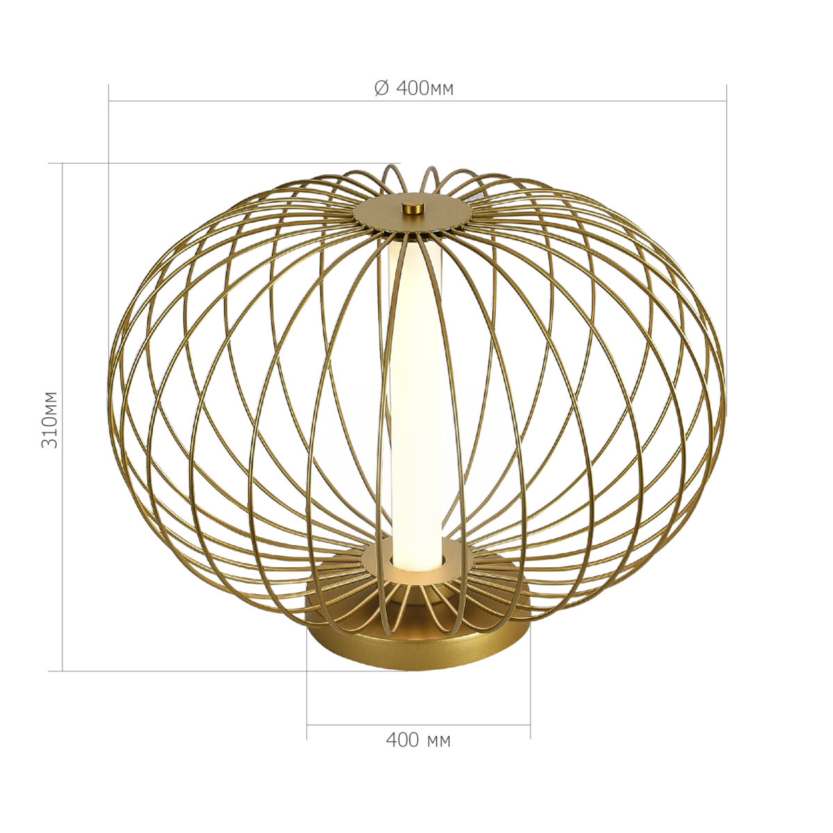 SL6124.204.01 Прикроватная лампа ST-Luce Золотистый/Золотистый LED 1*10W 3000K СЛАЙС — изображение 3