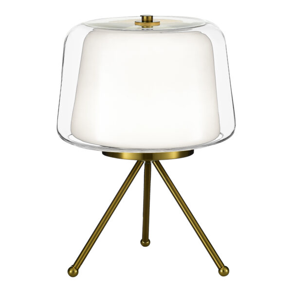 SL6127.304.01 Прикроватная лампа ST-Luce Латунь/Белый, Прозрачный LED 1*16W 3000K ПАНДОРА