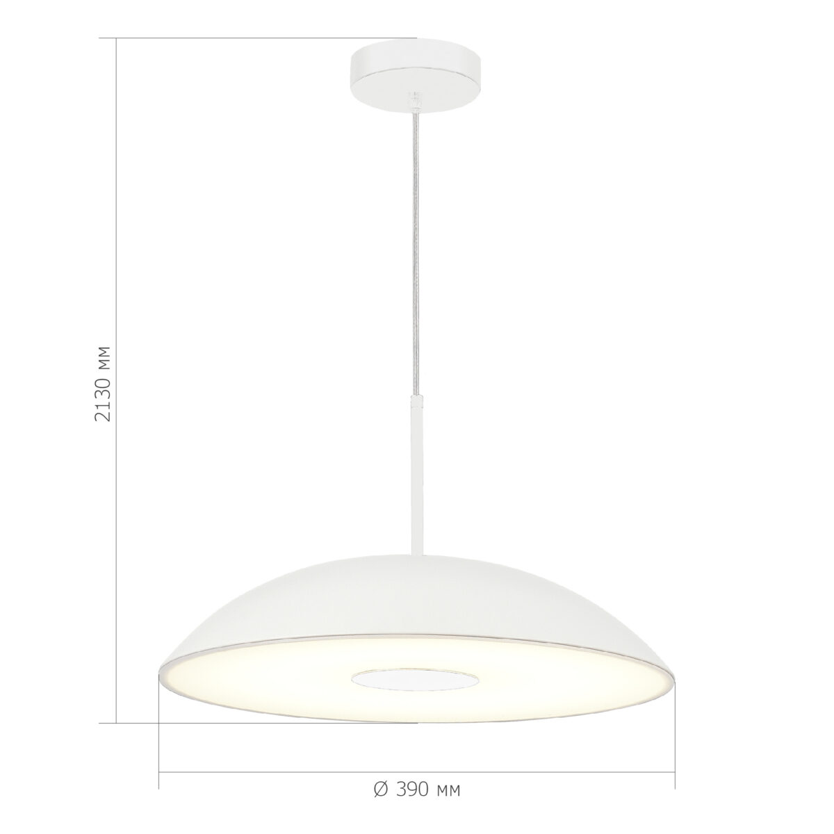 SL6128.503.01 Светильник подвесной ST-Luce Белый/Белый LED 1*24W 3000K ЛИДИА — изображение 5