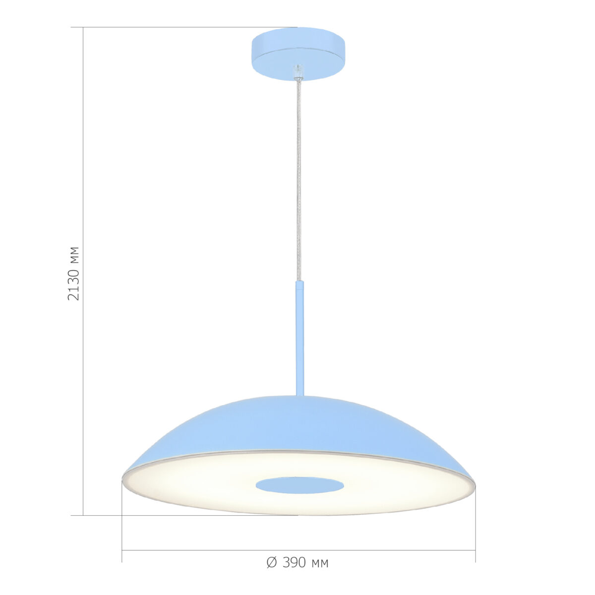 SL6128.703.01 Светильник подвесной ST-Luce Голубой/Голубой LED 1*24W 3000K ЛИДИА — изображение 5