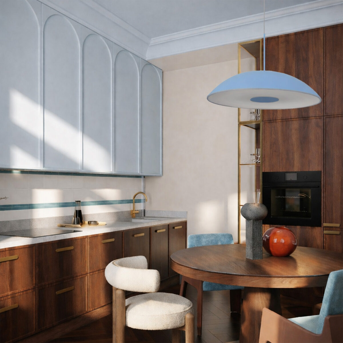 SL6128.703.01 Светильник подвесной ST-Luce Голубой/Голубой LED 1*24W 3000K ЛИДИА — изображение 7