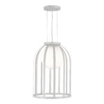 SL6129.503.01 Светильник подвесной ST-Luce Белый/Белый E27 1*60W НОРДИК — изображение 4