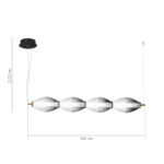 SL6130.403.24 Светильник подвесной ST-Luce Черный/Белый, Дымчатый LED 1*28W 3000K АЙС — изображение 4