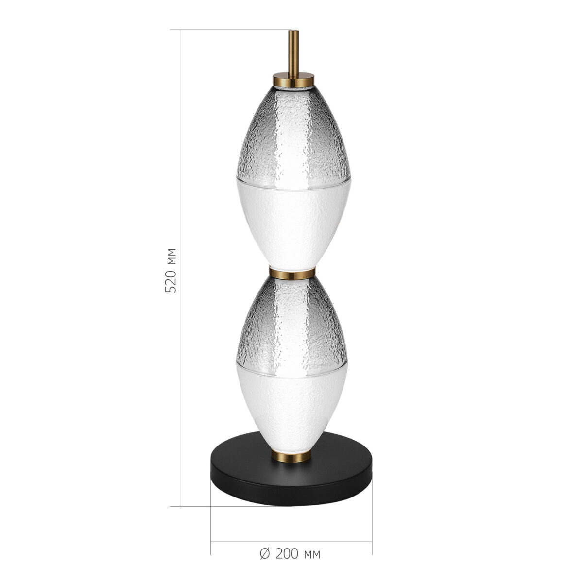 SL6130.404.12 Прикроватная лампа ST-Luce Черный/Белый, Дымчатый LED 1*16W 3000K АЙС — изображение 3