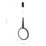 SL6131.403.12 Светильник подвесной ST-Luce Черный/Черный, Терракотовый LED 1*12W 4000K ШЕЙП — изображение 4