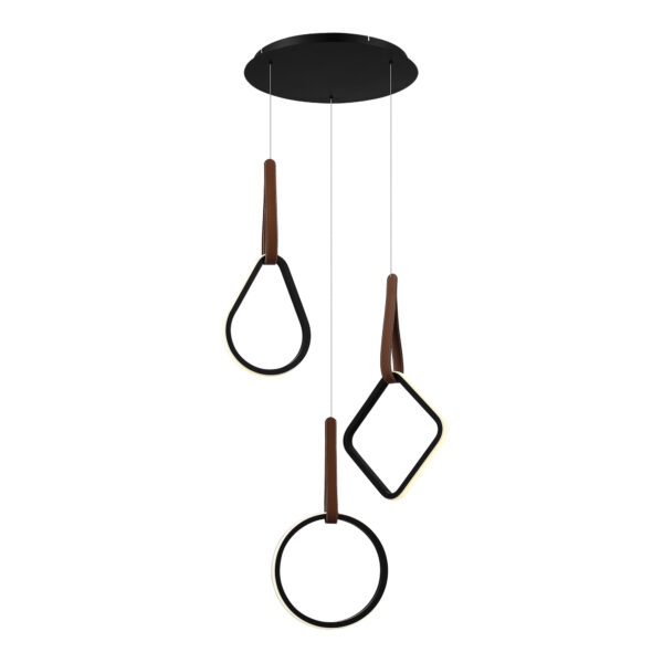 SL6131.403.36 Светильник подвесной ST-Luce Черный/Черный, Терракотовый LED 1*36W 4000K ШЕЙП