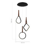 SL6131.403.36 Светильник подвесной ST-Luce Черный/Черный, Терракотовый LED 1*36W 4000K ШЕЙП — изображение 4