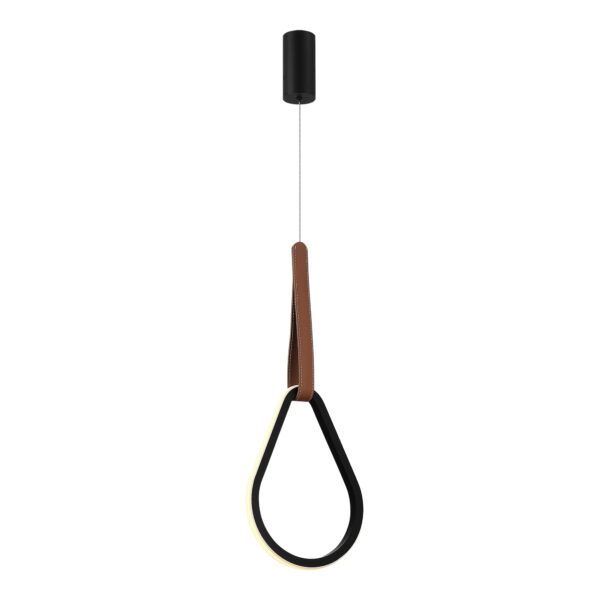 SL6131.413.12 Светильник подвесной ST-Luce Черный/Черный, Терракотовый LED 1*12W 4000K ШЕЙП