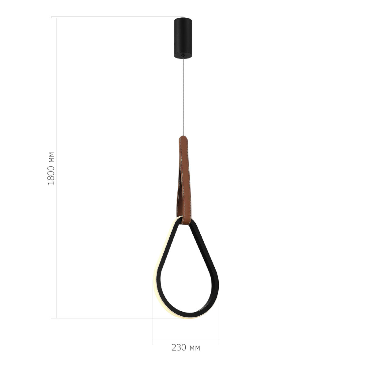 SL6131.413.12 Светильник подвесной ST-Luce Черный/Черный, Терракотовый LED 1*12W 4000K ШЕЙП — изображение 4