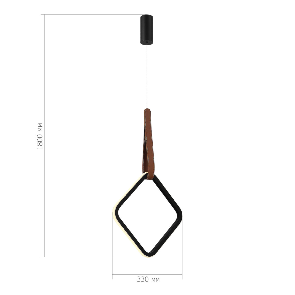 SL6131.423.12 Светильник подвесной ST-Luce Черный/Черный, Терракотовый LED 1*12W 4000K ШЕЙП — изображение 4