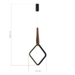 SL6131.423.12 Светильник подвесной ST-Luce Черный/Черный, Терракотовый LED 1*12W 4000K ШЕЙП — изображение 4