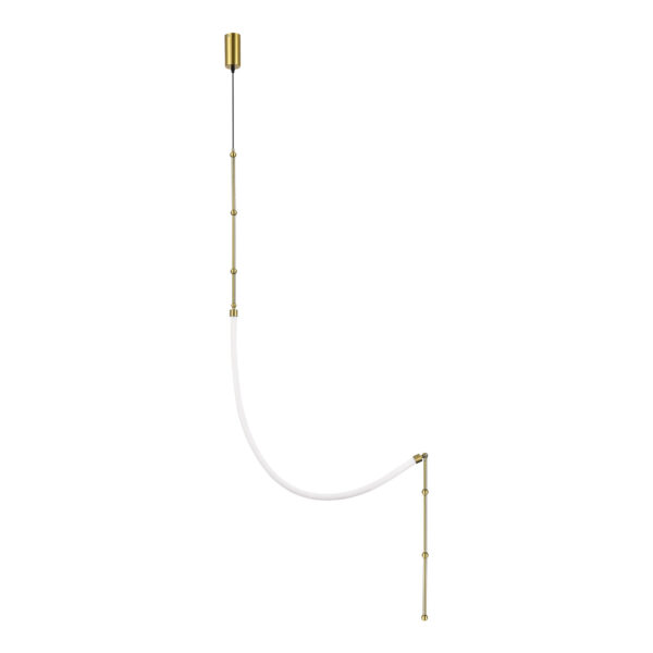 SL6132.301.20 Светильник настенно-потолочный ST-Luce Латунь/Белый LED 1*20W 3000K СЛЕЙТ