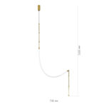 SL6132.301.20 Светильник настенно-потолочный ST-Luce Латунь/Белый LED 1*20W 3000K СЛЕЙТ — изображение 3