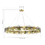 SL6133.313.16 Светильник подвесной ST-Luce Латунь/Дымчатый G9 LED 16*5W 4000K СВОТЧ — изображение 4