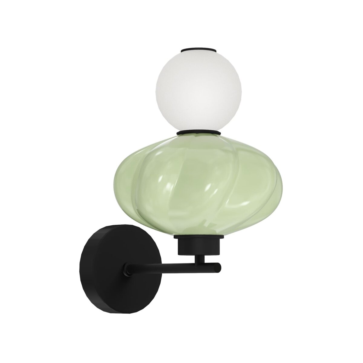SL6134.401.01 Светильник настенный ST-Luce черный/зелёный, опаловый LED 1*8W 3000K ФЛОРЕНТИНИ — изображение 2